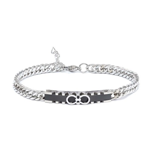 Sonsuzluk Motifli Çelik Bileklik