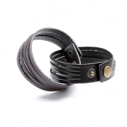 Çoklu 5li Sarmal Deri Bileklik