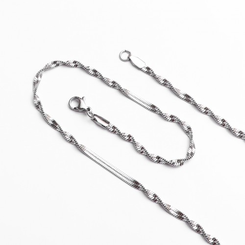 Sık Sarmal Küçük Boy Çelik Kolye Modeli