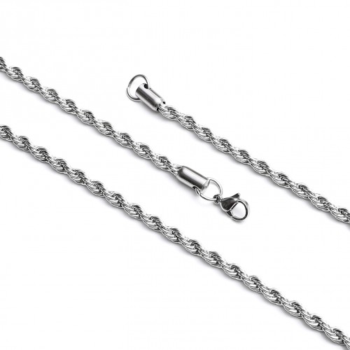 Sık Sarmal Büyük Boy Çelik Kolye Modeli