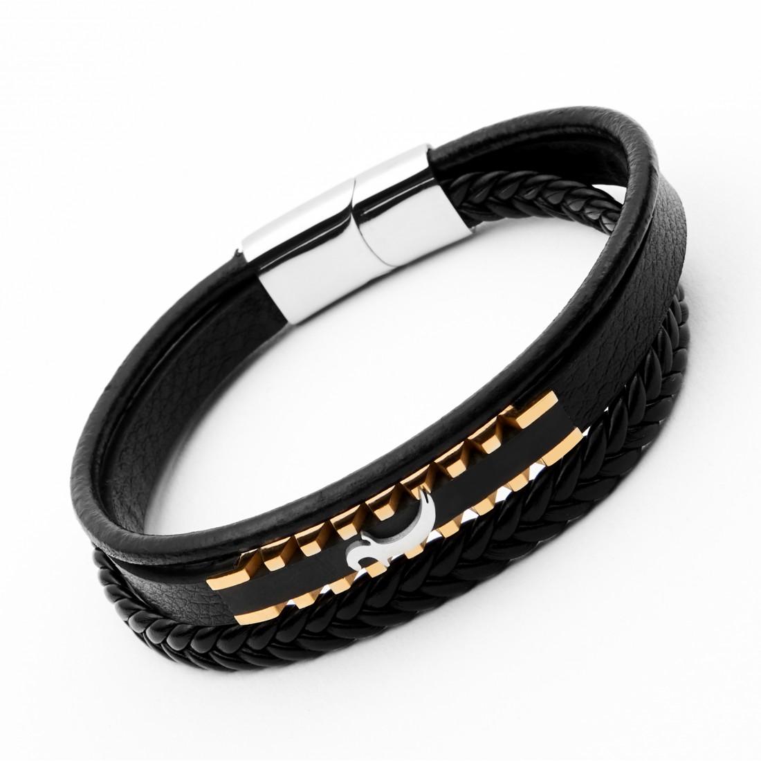 Toptan Zülfikar Kılıcı Çoklu Hakiki Deri Çelik Bileklik Fiyatları