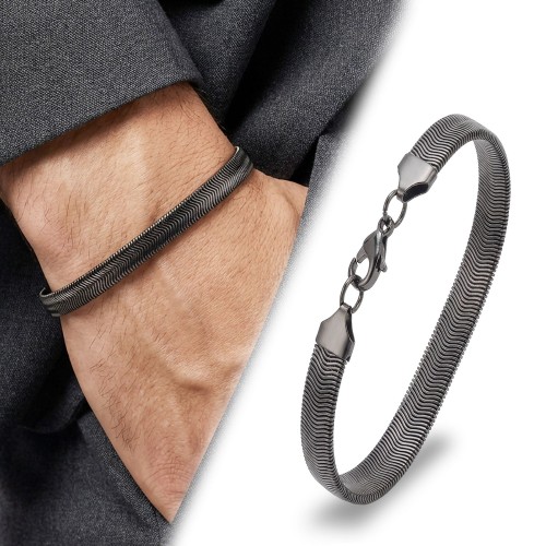 İtalyan Çelik Zincir Bileklik