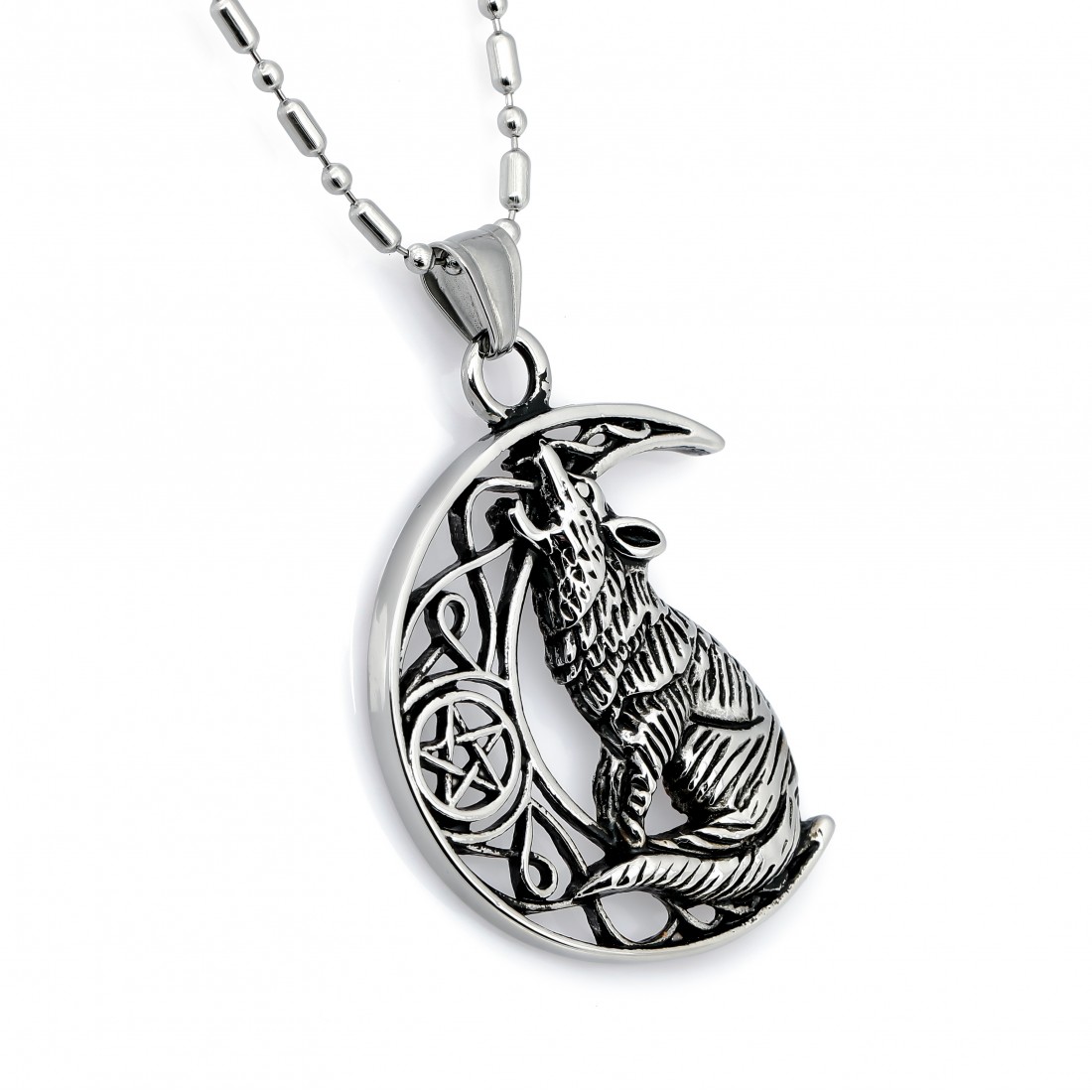 Toptan Uluyan Kurt Fenrir Çelik Kolye Ucu Fiyatları