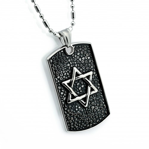 Davut Yıldızı Çelik Kolye Ucu