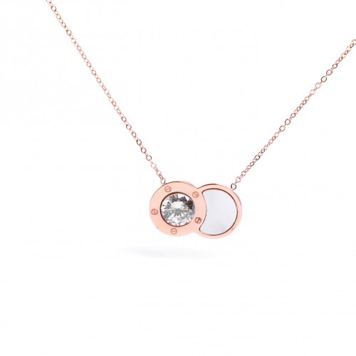 Sedef Ve Tektaş Bayan Çelik Kolye