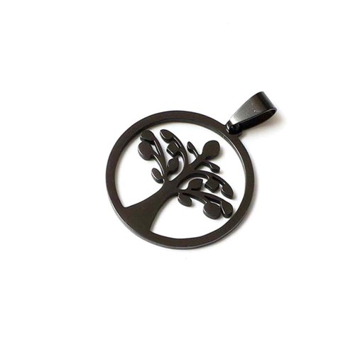 Hayat Ağacı Çelik Kolye Ucu