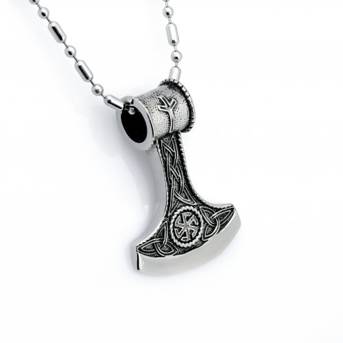 Antik İskandinav Balta Başı Çelik Kolye Ucu