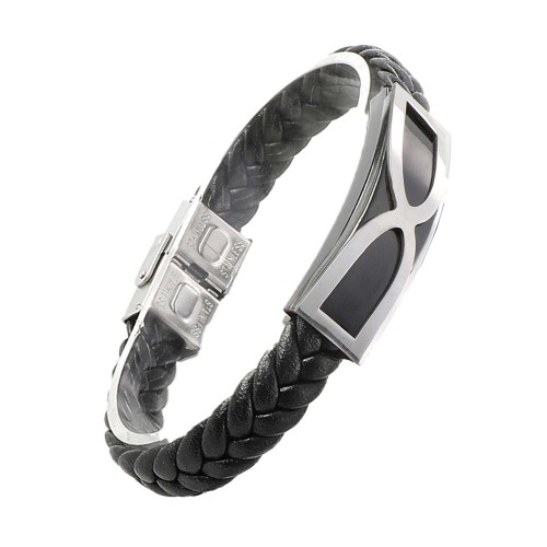 Sonsuzluk Motifli Erkek Çelik Bileklik