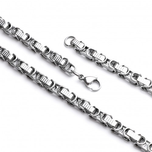 Kral Zincir Erkek Çelik Kolye Modeli