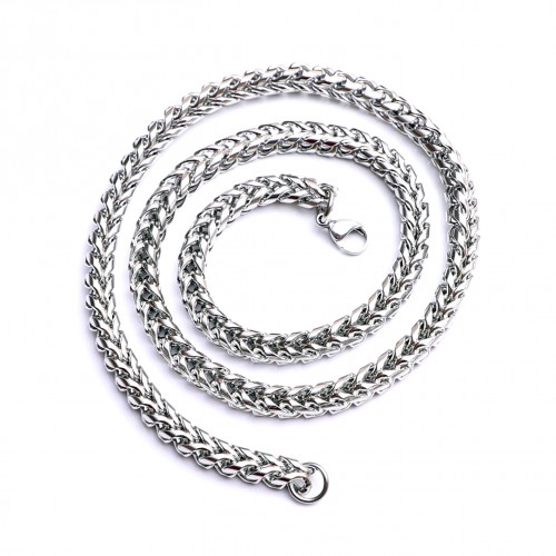 Dairesel Örgü Çelik Kolye XL