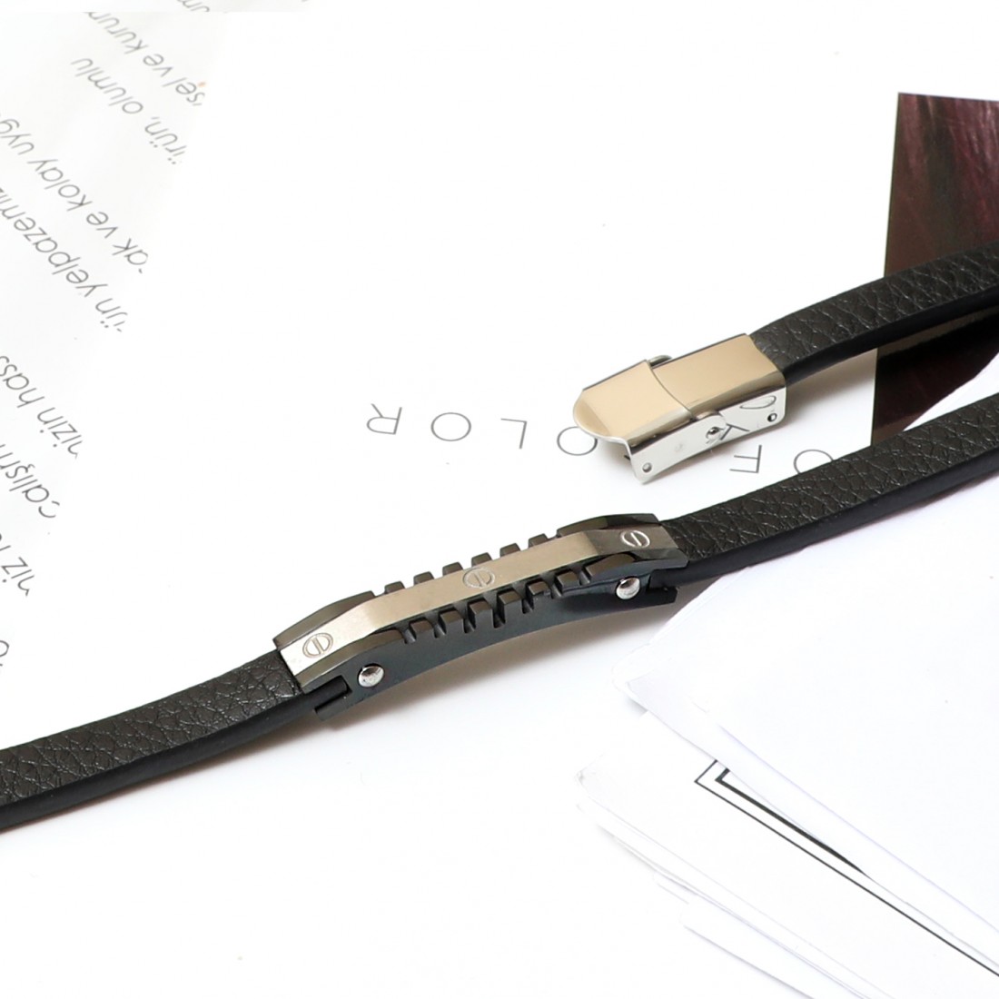 Toptan 316L Anti Alerjik Ve Hakiki Deri Çelik Bileklik Fiyatları