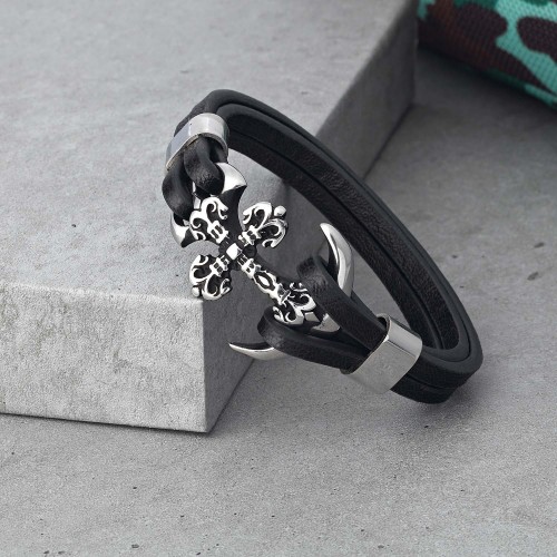 316L Ayar Çelik Ve Orjinal Deri Billeklik