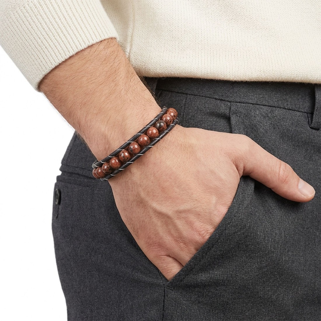 Toptan Doğaltaş Deri Bileklik Fiyatları