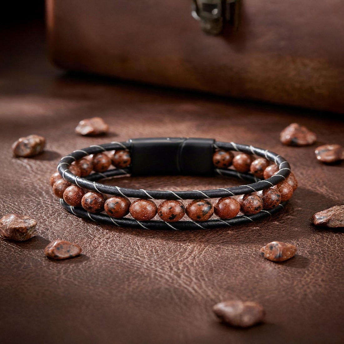 Toptan Doğaltaş Deri Bileklik Fiyatları