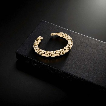 8mm Sarı Kral Çelik Zincir Bileklik