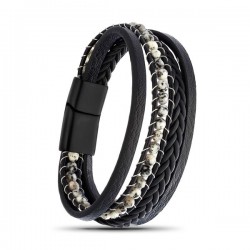 Dalmaçya Doğaltaş Ve Deri Bileklik