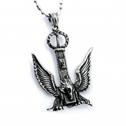 Anka Kuşu Çelik Kolye Ucu