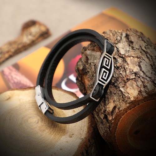 Anonim Desenli Dolamalı Çelik Bileklik