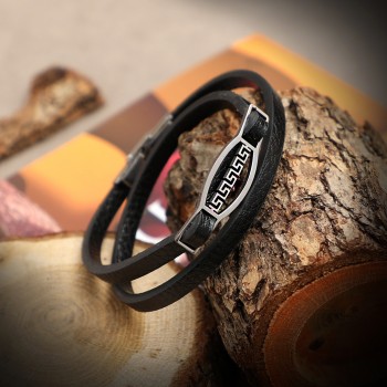 Anonim Figürlü Dolamalı Çelik Bileklik