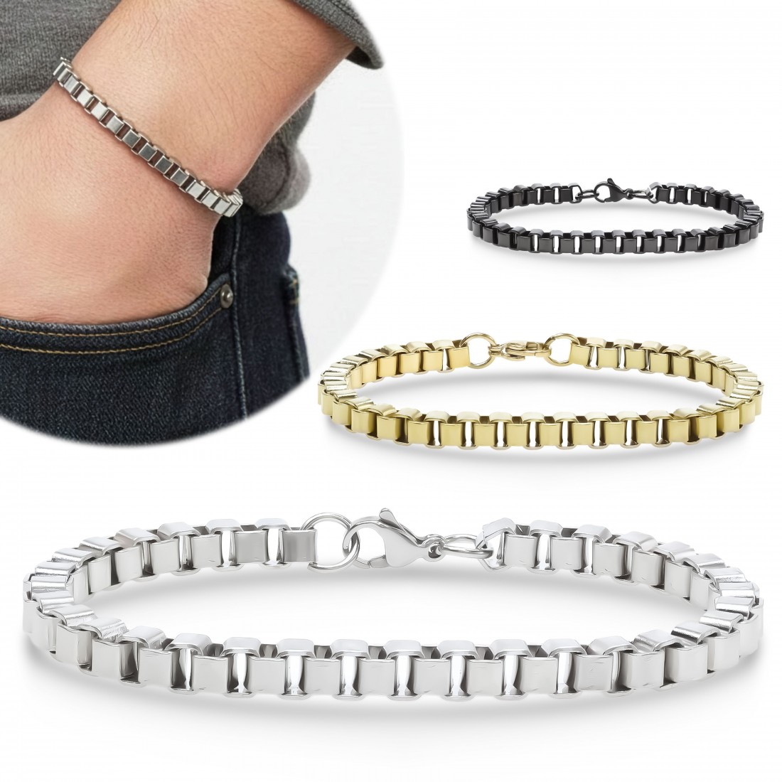 Men's Full Steel Bracelet 13928