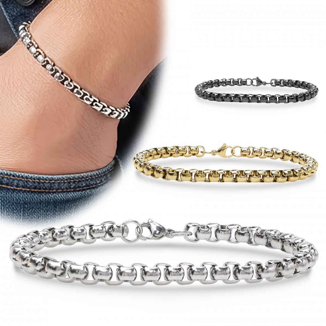 Men's Full Steel Bracelet 13932