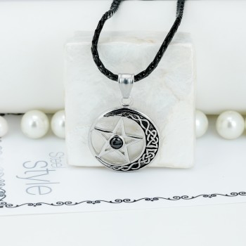 Ay Yıldız Çelik Kolye Ucu