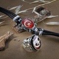 Toptan Ay Yıldız Deri Kordonlu Mineli Bileklik Ve Yüzük Fiyatları