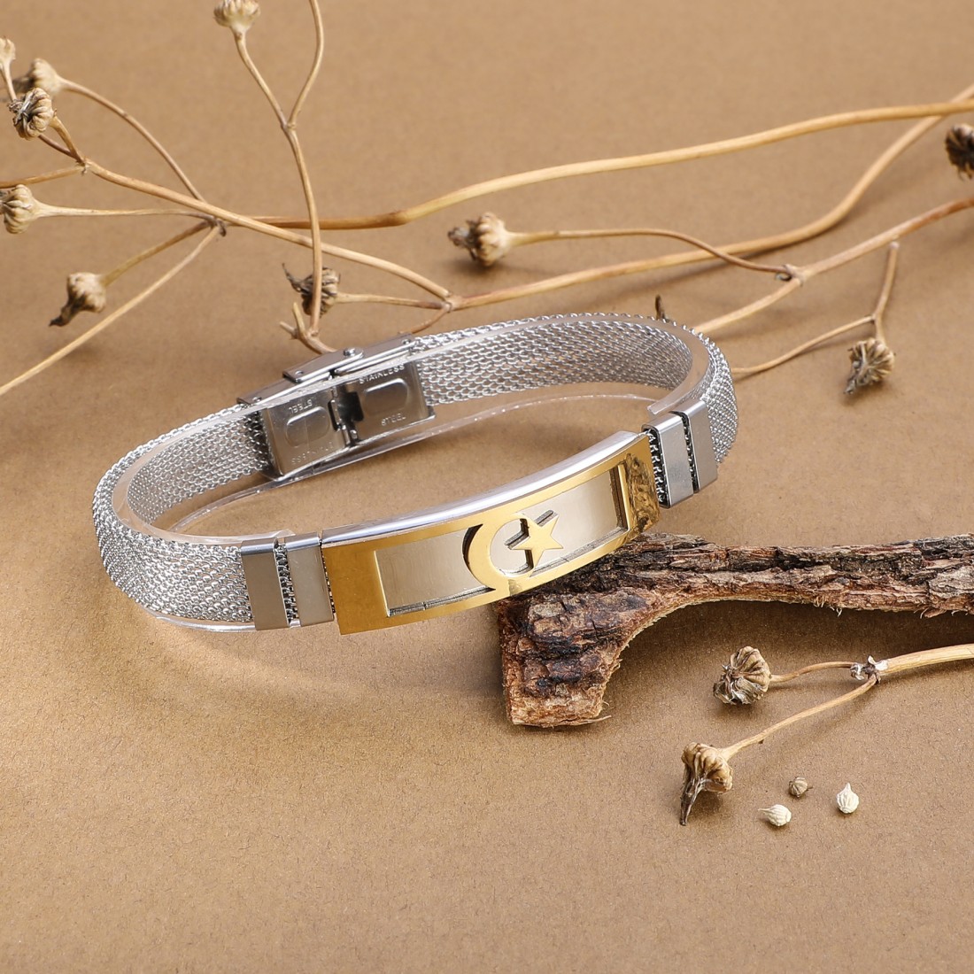 Toptan Ay Yıldız Türk Bayrağı Hasır Kordonlu Çelik Bileklik Fiyatları