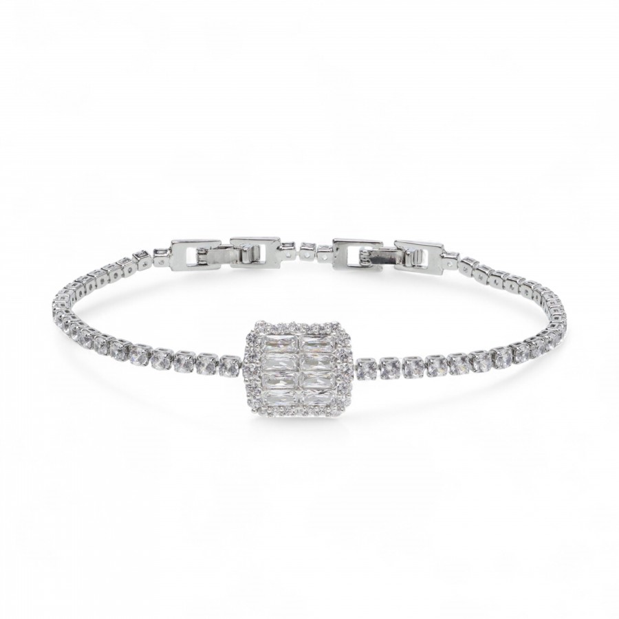 Baget Zirkon Taşlı Suyolu Bileklik