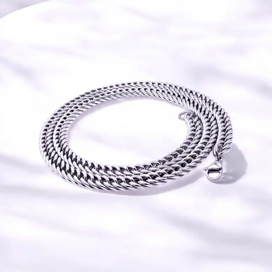 Balık Sırtı Çelik Erkek Kolye 1,6Mm X 4Mm