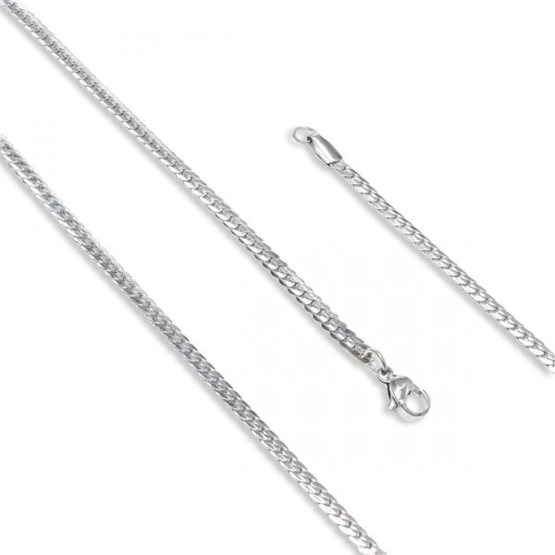 Balık Sırtı Çelik Kolye 0.8Mm