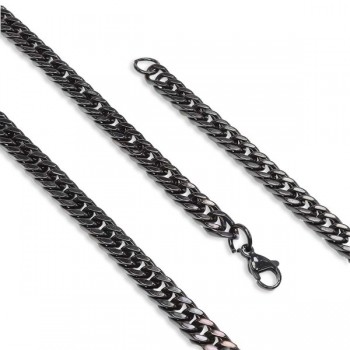 Balık Sırtı Erkek Çelik Kolye 1,6mm X 4mm