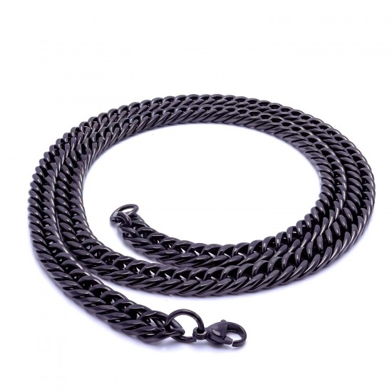 Balık Sırtı Erkek Çelik Kolye 1,6Mm X 4Mm