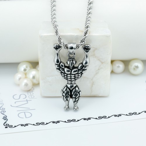 Bodybuilding Çelik Kolye Ucu