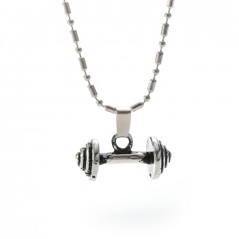 Bodybuıldıng Dambıl Paslanmaz Çelik Kolye Ucu