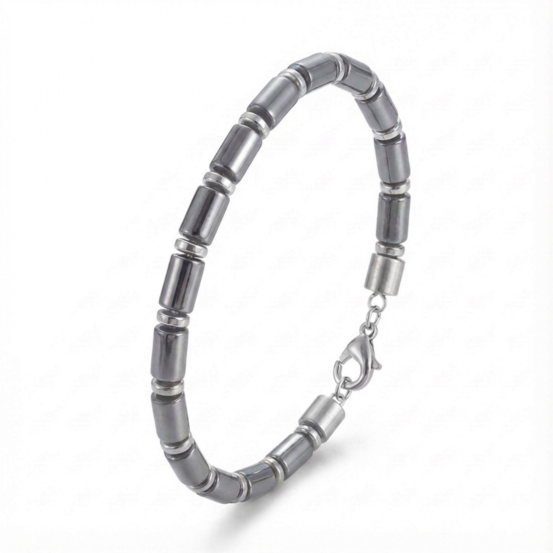 Boru Hematit Ayaranabilir Çelik Zincir Bileklik