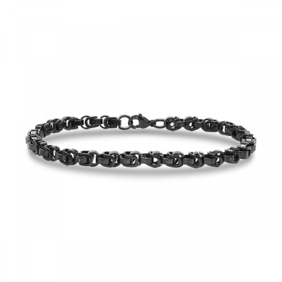 Box Cuban Çelik Zincir Bileklik 6mm