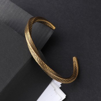 Burma Burgulu Cuf Çelik Bileklik