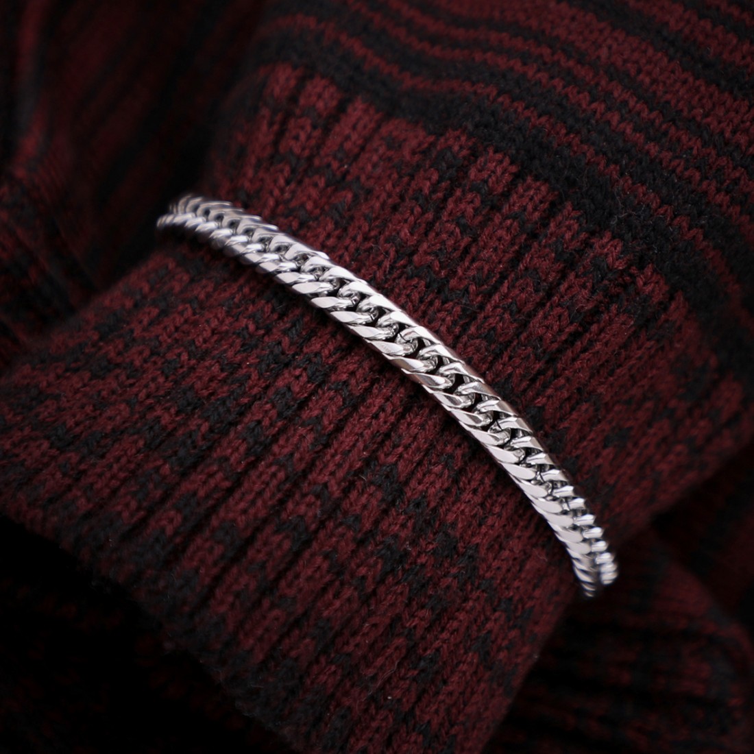 Toptan Burma Yassı Çelik Zincir Bileklik Fiyatları