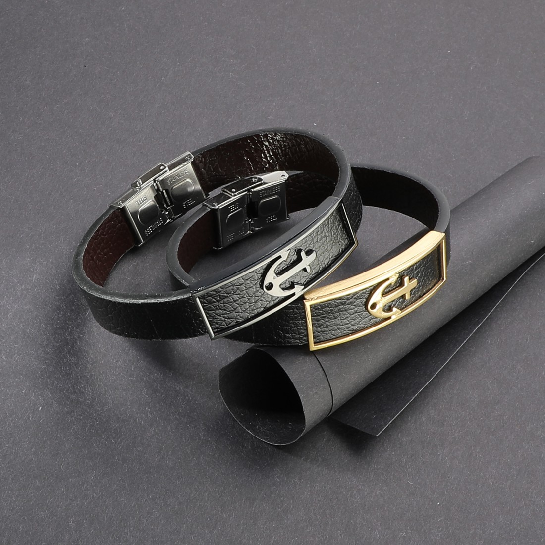 Toptan Çapa Desenli Kaliteli Erkek Çelik Bileklik Fiyatları