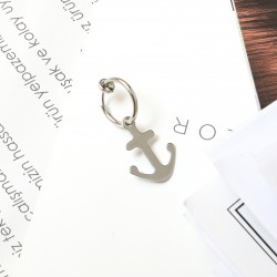 Çapa Sallantılı Çelik Küpe