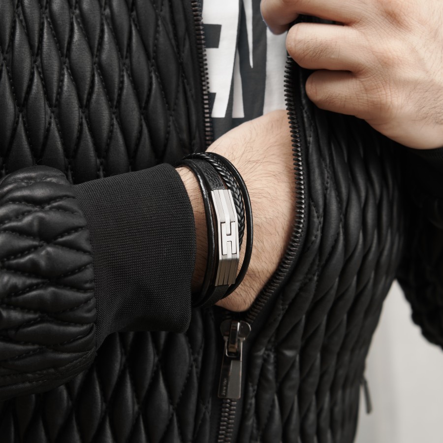 Toptan Çelik Bentlli Çoklu Hakiki Deri Ve Çelik Bileklik Fiyatları