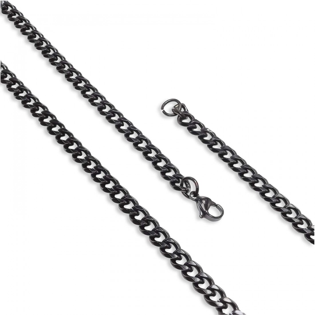 Çelik Erkek Siyah Kolye 1.6Mm