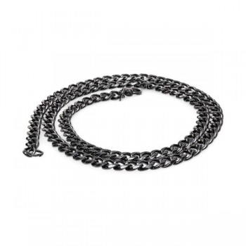 Çelik Erkek Siyah Kolye 1.6mm