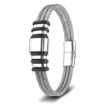 Çelik Halat Kordonlu Bileklik