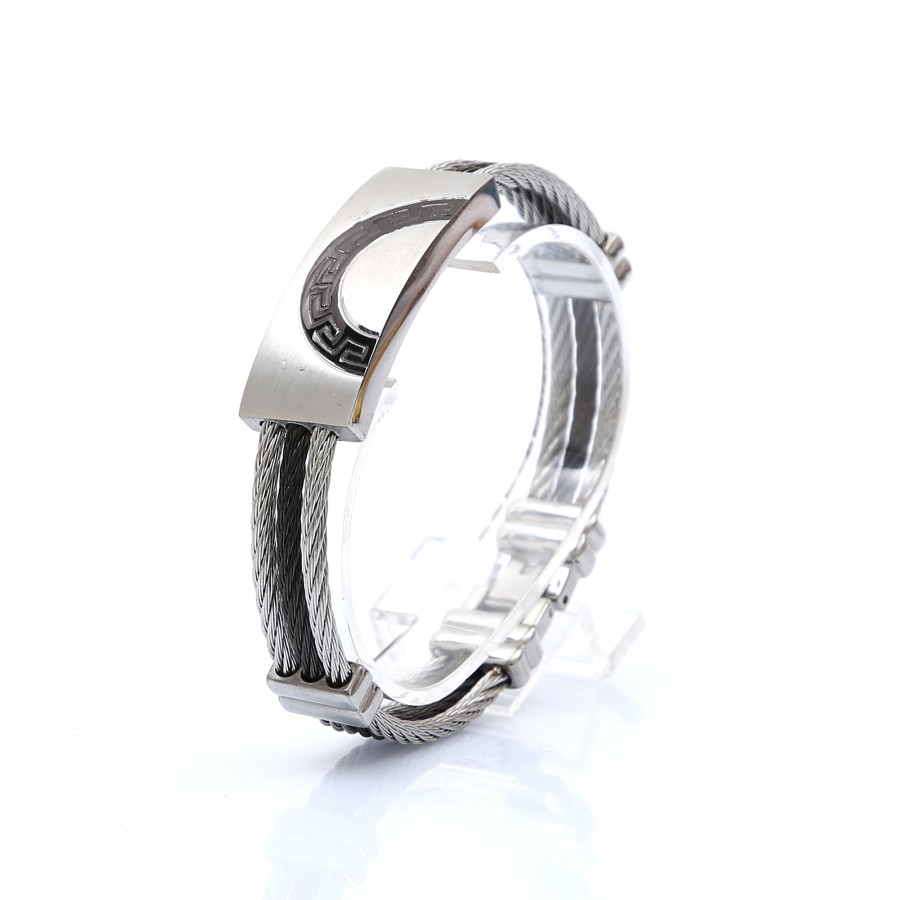 Toptan Çelik Halat Kordonlu Çelik Bileklik 4P14D3 Fiyatları