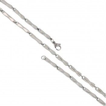 Çelik Kolye Burgu Damla