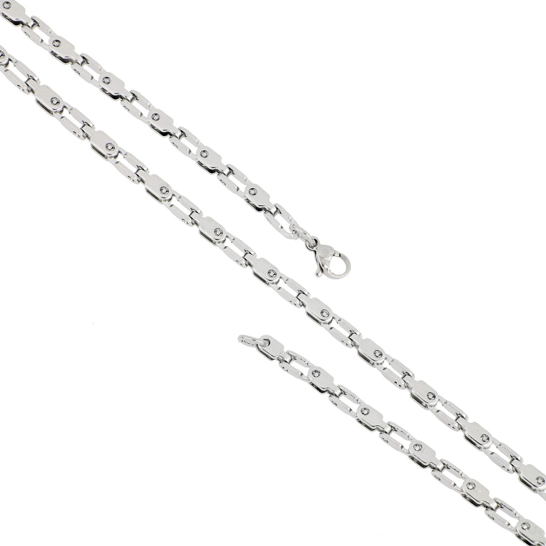 Toptan Çelik Kolye Orta Boy Kare Zincir Modelli Fiyatları