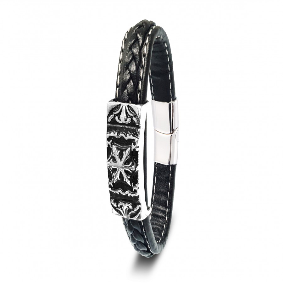 Toptan Yılan Motifli 316L Ayar Çelik Ve Orjinal Deri Billeklik Fiyatları