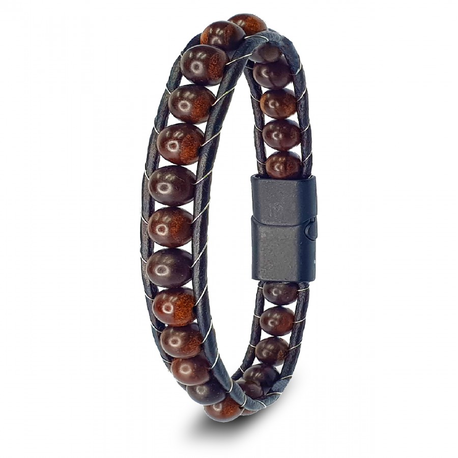 Ceviz Ağacı Deri Bileklik